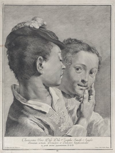 Boy with a Hat Touching the Face of a Girl by Giovanni Cattini