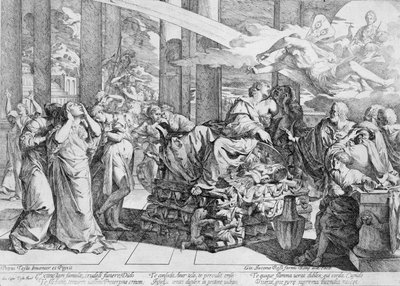 Scrapbook containing Italian Etchings of the XVIth and XVIIth Centuries, 16th-17th century by Giovanni Cesare Testa