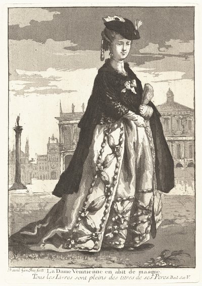 Venetian Woman in Carnival Dress by Giovanni David