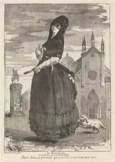 The Woman Returning from Church by Giovanni David