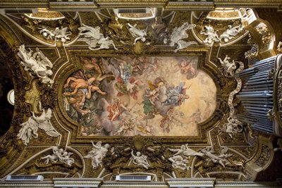 Vault of the Church of Santa Maria della Vittoria in Rome by Giovanni Domenico Cerrini
