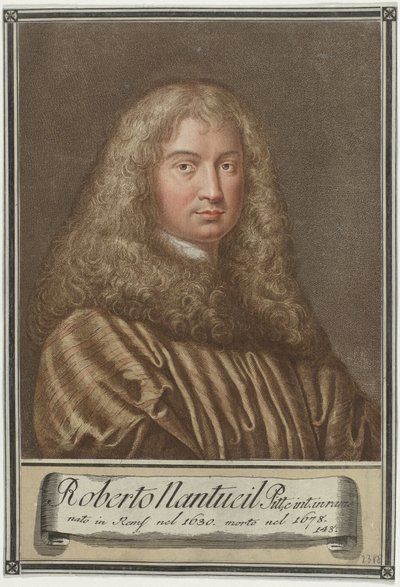 Portrait of Artist Robert Nanteuil by Giovanni Domenico Campiglia
