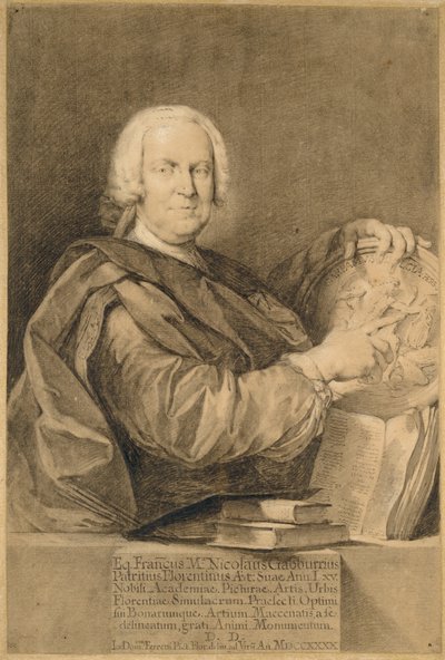 Portrait of Cavaliere Francesco Maria Niccolò Gabburri by Giovanni Domenico Ferretti