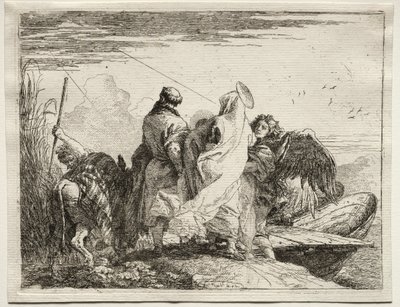 Flight into Egypt: The Holy Family Leaving the Shore by Giovanni Domenico Tiepolo