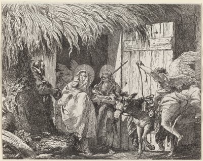 Joseph and Mary Prepare to Leave by Giovanni Domenico Tiepolo