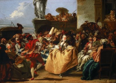 Carnival Scene or The Minuet. 1745/50 by Giovanni Domenico Tiepolo