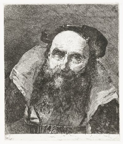 Laughing Old Man (Collection of Heads series) by Giovanni Domenico Tiepolo