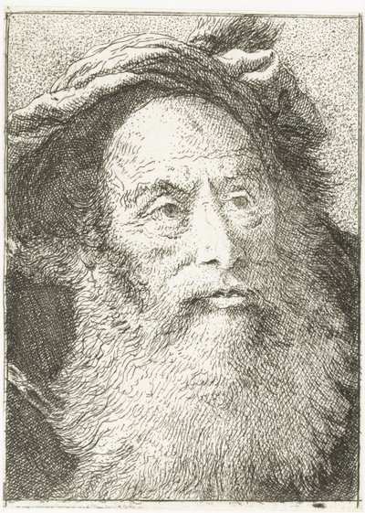 Man with Beard by Giovanni Domenico Tiepolo