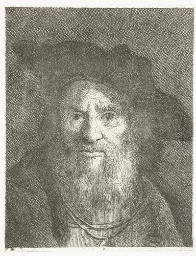 Man with Beret (Collection of Heads) by Giovanni Domenico Tiepolo