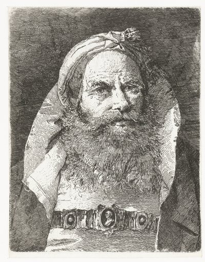 Man with Small Turban by Giovanni Domenico Tiepolo