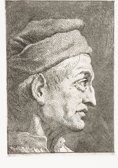 Man with Cap by Giovanni Domenico Tiepolo