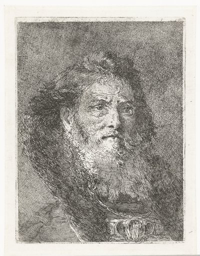 Man Without Headgear by Giovanni Domenico Tiepolo
