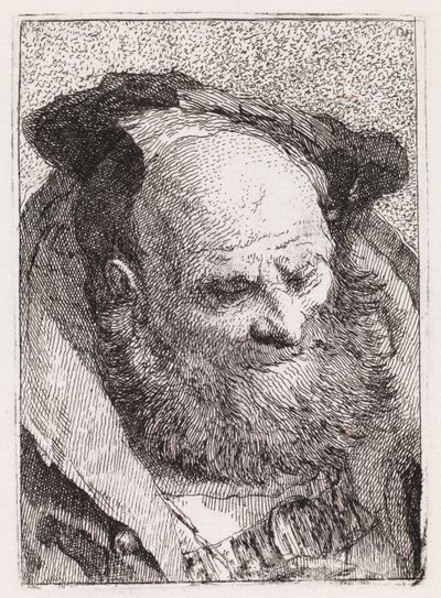 Old Man with a Beard by Giovanni Domenico Tiepolo