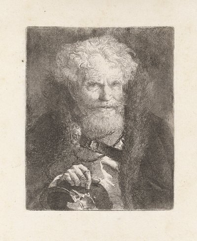 Old Man with a Helmet, from the Collection of Heads by Giovanni Domenico Tiepolo