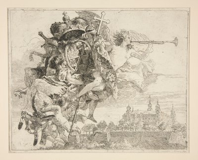 The Arms of Carl Phillipp von Greiffenklau, from the series Flight into Egypt by Giovanni Domenico Tiepolo