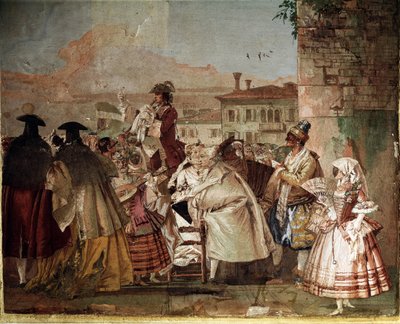 The Charlatan (Fresco in the Carnival Hall) by Giovanni Domenico Tiepolo