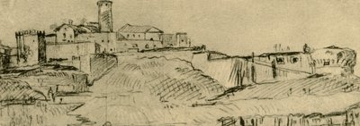 The Citadel of Brescia, mid-late 18th century by Giovanni Domenico Tiepolo