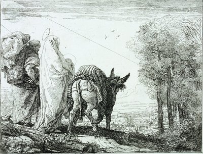 The Flight into Egypt by Giovanni Domenico Tiepolo