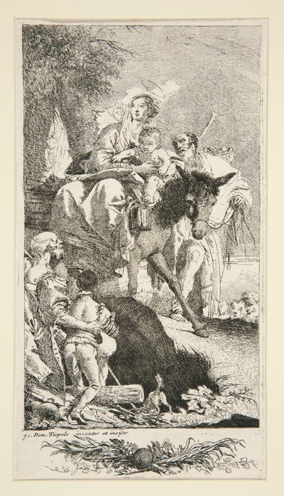 The Holy Family with the Beggar and his Son by Giovanni Domenico Tiepolo