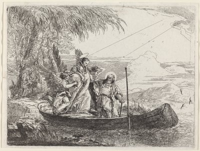 The Madonna, Child, and Angels Entering the Boat by Giovanni Domenico Tiepolo