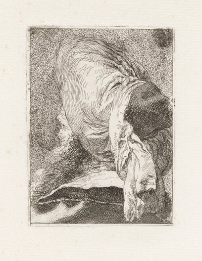 Turk Seen from Behind, from the Collection of Heads by Giovanni Domenico Tiepolo