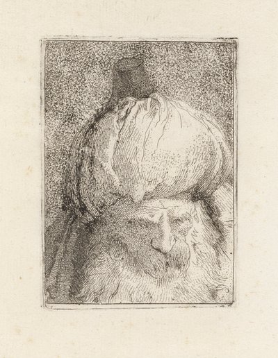 Turk Seen from the Front, from the Raccolta di Teste (Collection of Heads) by Giovanni Domenico Tiepolo