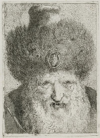 Turk with Fur Hat, from the Collection of Heads by Giovanni Domenico Tiepolo