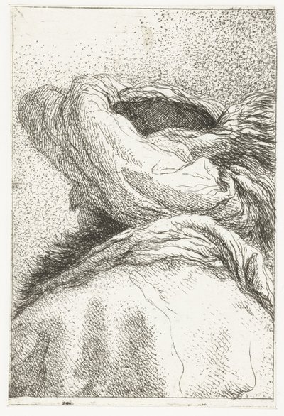 Turkish Man with Averted Head and Turban (series title: Collection of Heads) by Giovanni Domenico Tiepolo