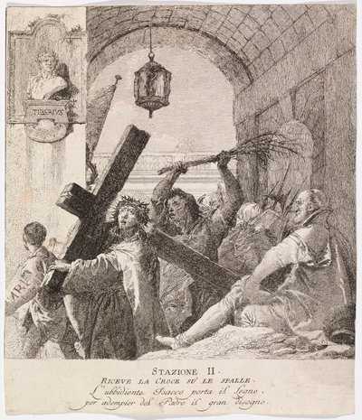 Via Crucis - Station II. Jesus Takes up His Cross by Giovanni Domenico Tiepolo
