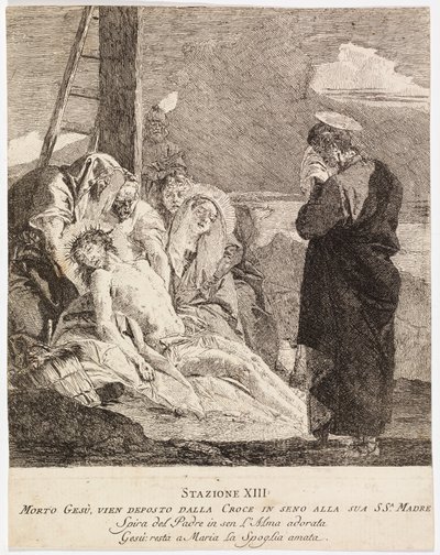 Via Crucis - Station XIII. Jesus is Taken down from the Cross by Giovanni Domenico Tiepolo
