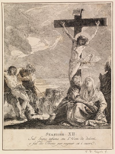Via Crucis - Station XII. Jesus Dies on the Cross by Giovanni Domenico Tiepolo