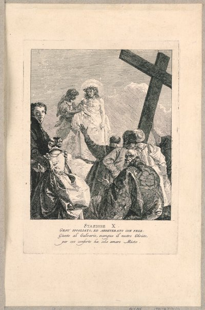 Via Crucis - Station X, Jesus Despoiled by Giovanni Domenico Tiepolo