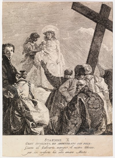 Via Crucis - Station X. Jesus is Stripped of His Garments by Giovanni Domenico Tiepolo