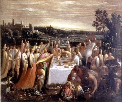 Feast on the Edge of a Lake, 1610-12 by Giovanni Donducci
