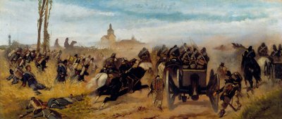 Episode of the Assault on the Madonna of Discovery by Giovanni Fattori