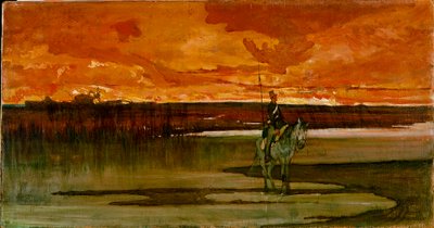 The Watchman on the River by Giovanni Fattori