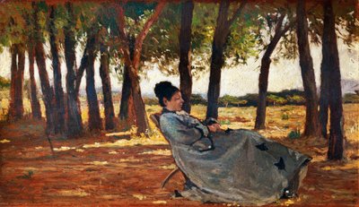 Madam Martelli Castiglioncello by Giovanni Fattori