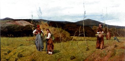 Peasant Macchiaiole in the Fields During Harvest by Giovanni Fattori