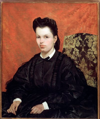 Portrait of the first wife by Giovanni Fattori