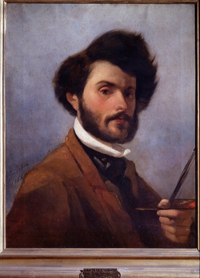 Self-portrait at the age of 29 by Giovanni Fattori