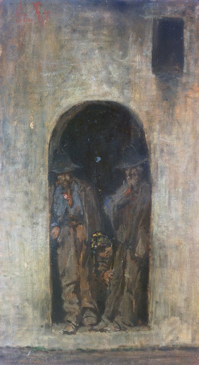 The Charcoal Burners or Maremma Workers by Giovanni Fattori