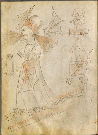 The Fire Witch from: Bellicorum Instrumentorum Liber, cum Figuris by Giovanni Fontana