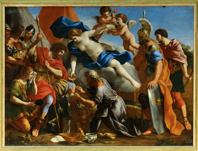 Venus Pouring Dictam on the Wounds of Aeneas by Giovanni Francesco (1610-62) Romanelli