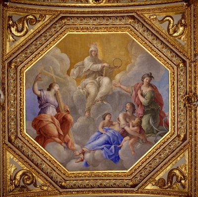 Religion and Theological Virtues by Giovanni Francesco Romanelli
