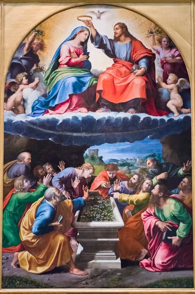 Crowning of the Virgin (Madonna of Monteluce) by Giovanni Francesco (c.1488 1528) Penni