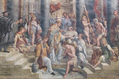The Baptism of Constantine (detail), Room of Constantine by Giovanni Francesco (c.1488 1528) Penni
