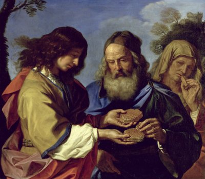 Samson Offering His Parents a Honeycomb by Giovanni Francesco Barbieri