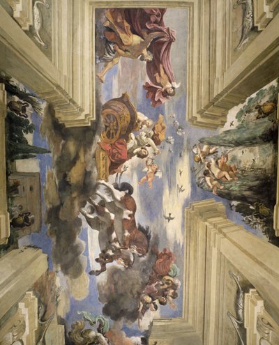 Sala di Aurora, Ceiling Depicting Dawn