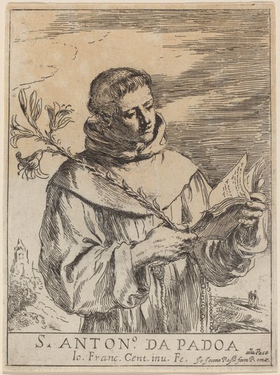 Saint Anthony of Padua by Giovanni Francesco Barbieri, called Guercino