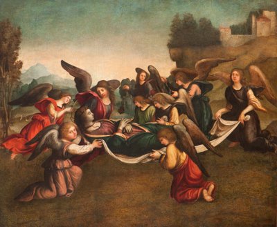 The Funeral of the Virgin (after restoration) by Giovanni Francesco Caroto
